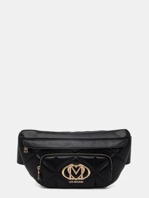 Love Moschino nerka damska z imitacji skóry czarny