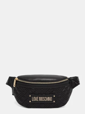 Love Moschino nerka damska z imitacji skóry czarny
