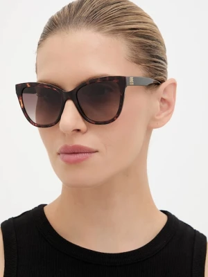 Love Moschino okulary przeciwsłoneczne damskie kolor brązowy MOL097/S