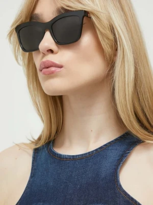 Love Moschino okulary przeciwsłoneczne damskie kolor czarny