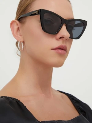 Love Moschino okulary przeciwsłoneczne damskie kolor czarny MOL070/S