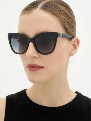 Love Moschino okulary przeciwsłoneczne damskie kolor czarny MOL097/S