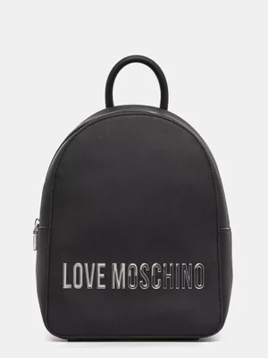 Love Moschino plecak damski kolor czarny duży z aplikacją JC4193PP1