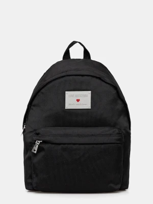 Love Moschino plecak damski kolor czarny duży z aplikacją JC4201PP1NLN100A