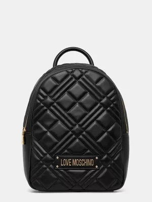 Love Moschino plecak damski kolor czarny mały gładki JC4154PP1