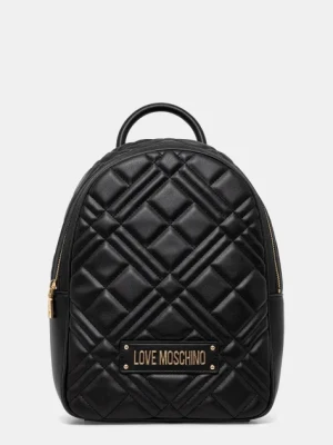 Love Moschino plecak damski kolor czarny mały gładki JC4154PP1