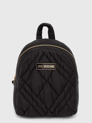 Love Moschino plecak damski kolor czarny mały gładki JC4163PP1LLR100A