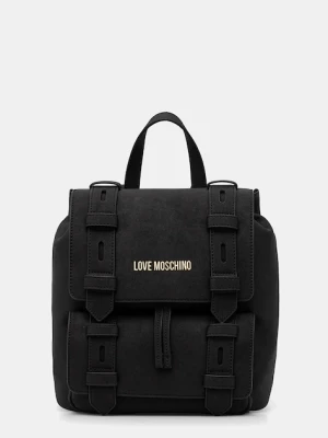 Love Moschino plecak damski kolor czarny mały gładki JC4172PP1NLB0000