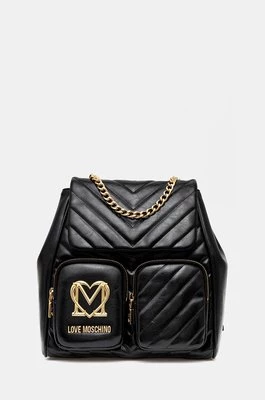 Love Moschino plecak damski kolor czarny mały gładki JC4325PP0L