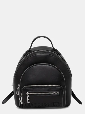 Love Moschino plecak damski kolor czarny mały gładki JC4344PP0NKA000B