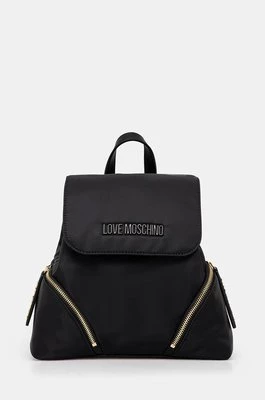 Love Moschino plecak damski kolor czarny mały gładki JC4382PP0L