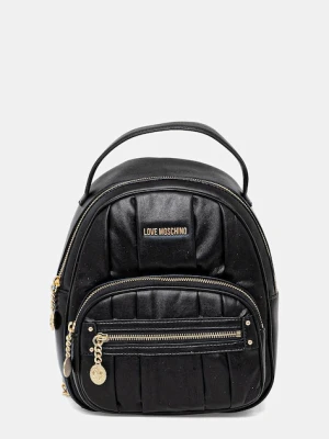Love Moschino plecak damski kolor czarny mały wzorzysty JC4216PP0MKB0000