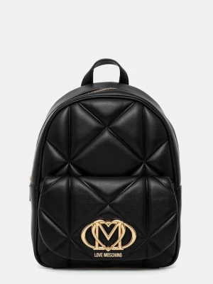 Love Moschino plecak damski kolor czarny mały z aplikacją JC4037PP1NLC0000