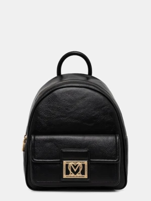 Love Moschino plecak damski kolor czarny mały z aplikacją JC4091PP1NLI0000