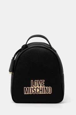 Love Moschino plecak damski kolor czarny mały z aplikacją JC4338PP0L