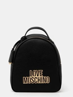 Love Moschino plecak damski kolor czarny mały z aplikacją JC4338PP0L