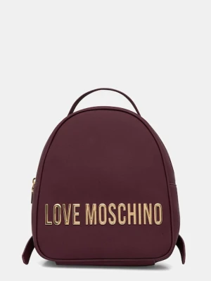 Love Moschino plecak damski kolor fioletowy mały z aplikacją JC4197PP1NKD0552