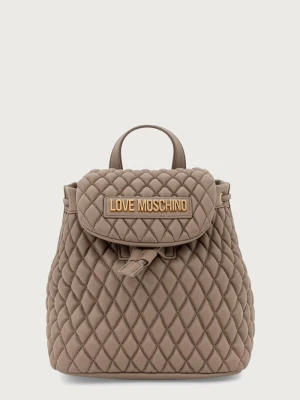 Love Moschino plecak damski z imitacji skóry beżowy
