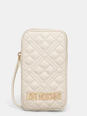 Love Moschino pokrowiec na telefon kolor beżowy JC5660PP1