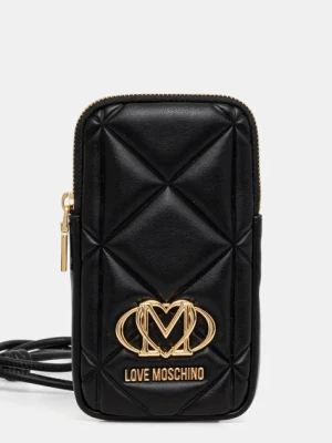 Zdjęcie produktu Love Moschino pokrowiec na telefon kolor czarny JC5645PP1