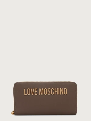 Love Moschino portfel damski brązowy
