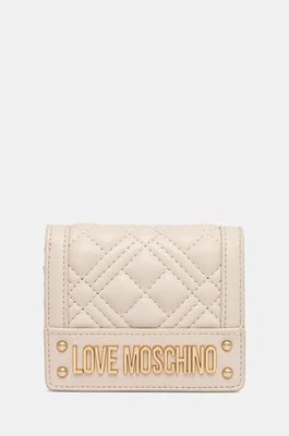 Love Moschino portfel damski kolor beżowy JC5601PP0L