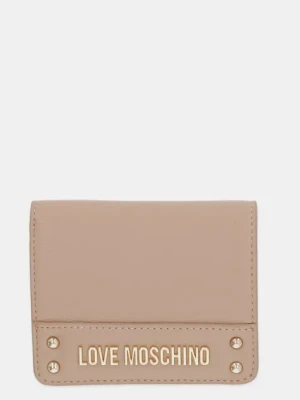 Love Moschino portfel damski kolor beżowy JC5703PP1