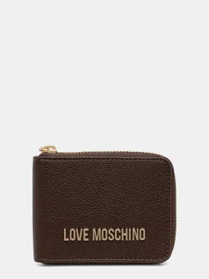 Love Moschino portfel damski kolor brązowy JC5639PP1NLD0301