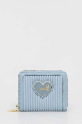 Love Moschino portfel damski kolor niebieski