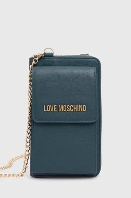 Love Moschino portfel damski kolor turkusowy JC5701PP1LLD0000