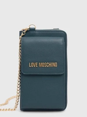 Love Moschino portfel damski kolor turkusowy JC5701PP1LLD0000