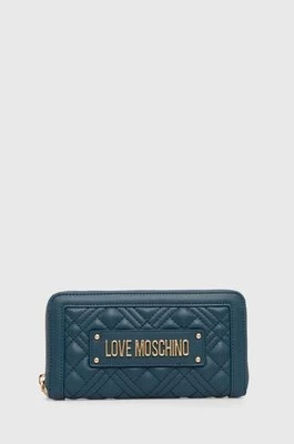 Love Moschino portfel damski kolor zielony JC5600PP1LLA0000