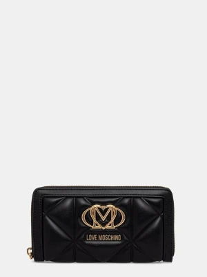 Love Moschino portfel damski z imitacji skóry czarny