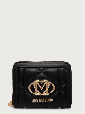 Love Moschino portfel damski z imitacji skóry czarny
