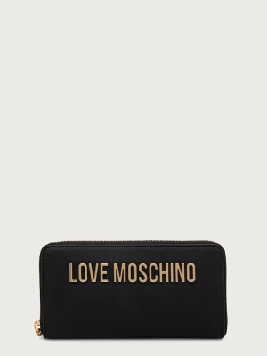 Love Moschino portfel damski z imitacji skóry czarny