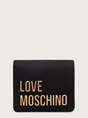 Love Moschino portfel damski z imitacji skóry czarny