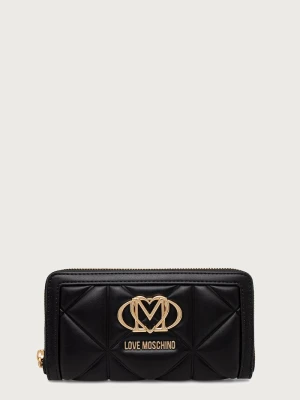 Love Moschino portfel damski z imitacji skóry czarny