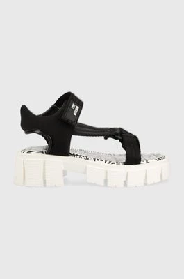Love Moschino sandały damskie kolor czarny na platformie JA16216G0GIX300A