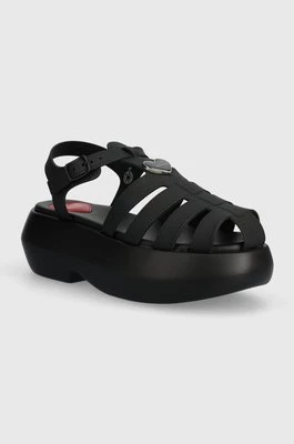 Love Moschino sandały damskie kolor czarny na platformie JA16247I0II38000