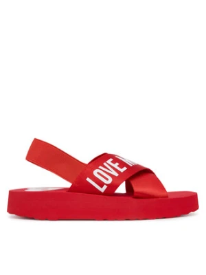 LOVE MOSCHINO Sandały JA16214G0MIX5500 Czerwony