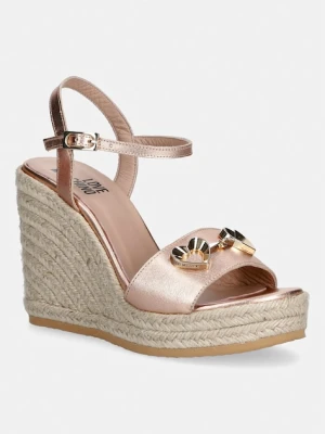 Love Moschino sandały na koturnie damskie