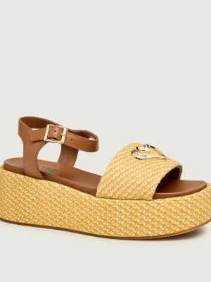 Love Moschino Sandały | z dodatkiem skóry