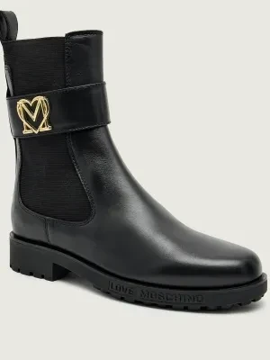 Love Moschino Skórzane botki