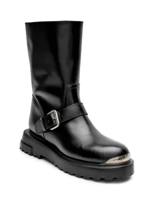 Love Moschino Skórzane botki