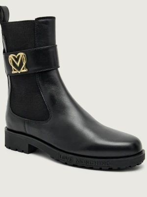 Love Moschino Skórzane botki
