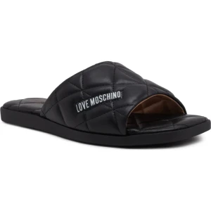 Love Moschino Skórzane klapki