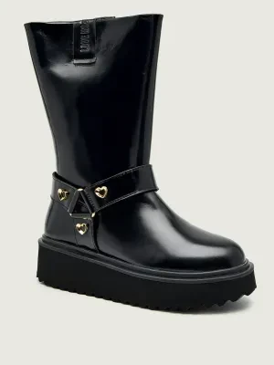 Love Moschino Skórzane kozaki