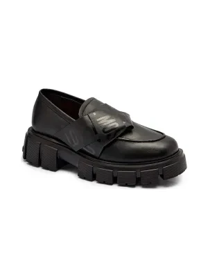 Love Moschino Skórzane loafersy