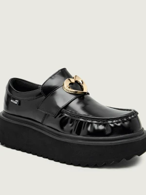 Love Moschino Skórzane loafersy