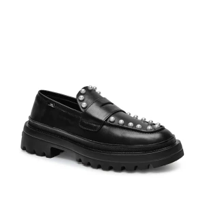 Love Moschino Skórzane loafersy SCARPAD